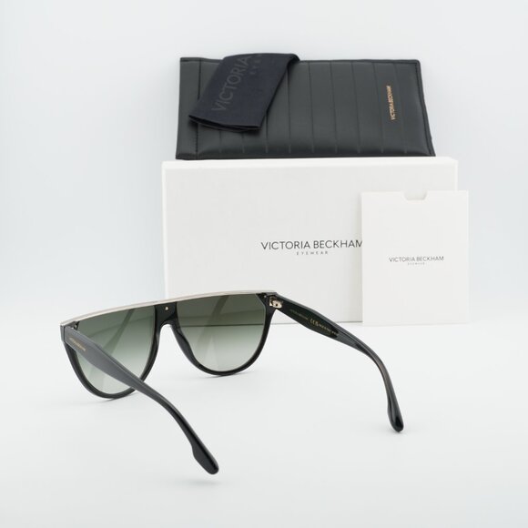 Victoria Beckham VB682S 305 Aviator Sunglasses – Green/Smoke main image 5